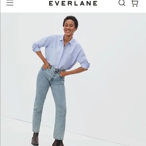 NWT Everlane 90s Cheeky Ankle - Vintage Light Wash